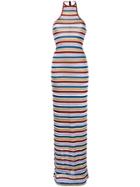 Dsquared2 Metallic Stripe Maxi Dress - Multicolour