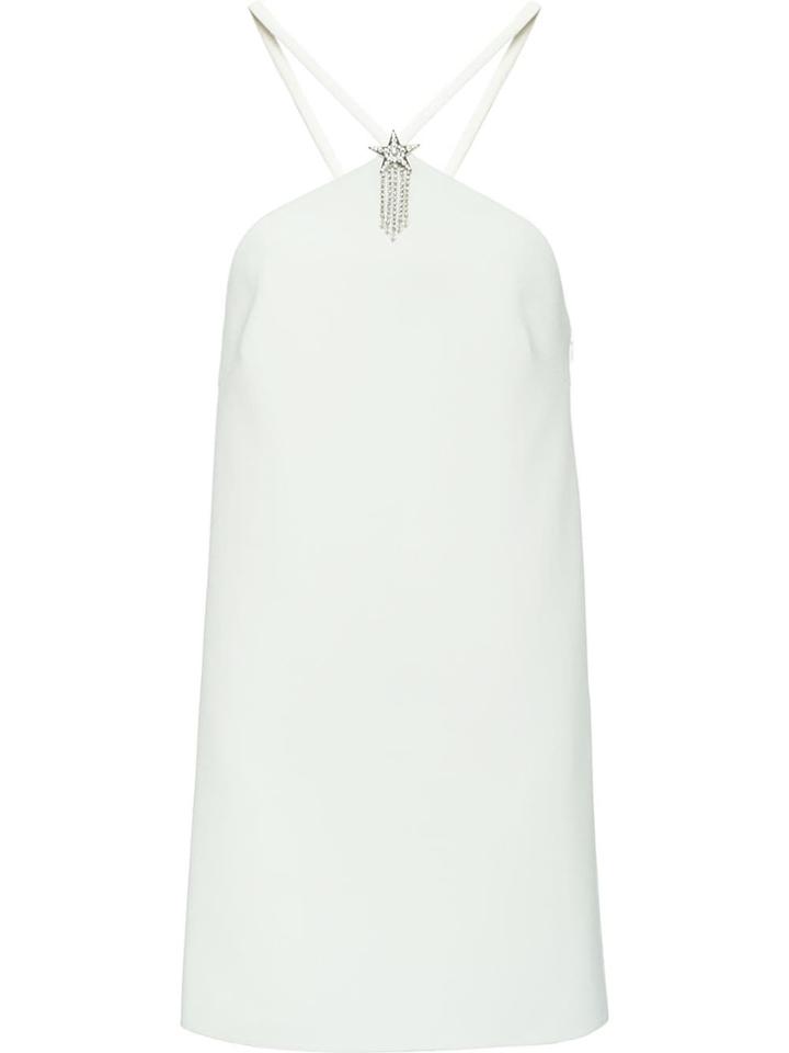 Miu Miu Cady Dress - F0k74 Chalk White