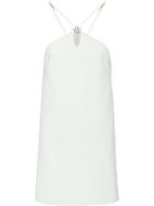 Miu Miu Cady Dress - F0k74 Chalk White