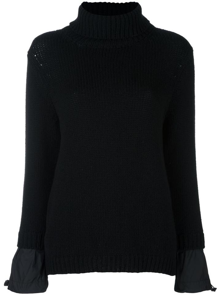 Boutique Moschino Cable Knit Jumper, Women's, Size: 42, Black, Polyamide/wool