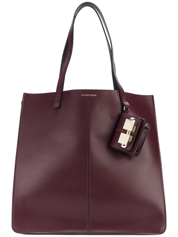 Carven Shopper Tote - Pink & Purple