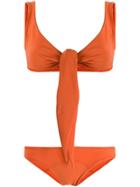 Lisa Marie Fernandez Front Tie Bikini - Orange