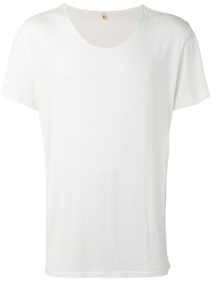 R13 - Classic T-shirt - Men - Cotton/polyurethane - Xs, White, Cotton/polyurethane