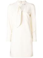 Partow Neck Knot Dress - White