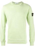 Stone Island Crew Neck Sweatshirt, Men's, Size: Medium, Green, Cotton