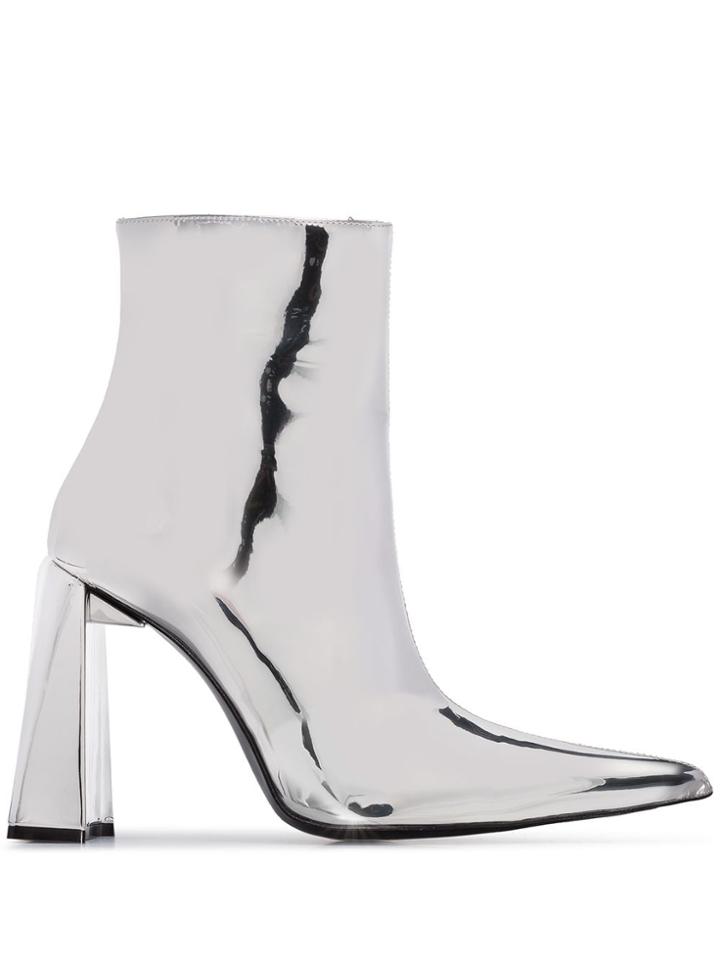 Area 110 Pvc Ankle Boots - Metallic