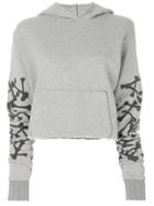 Amiri Bone Print Hoodie - Grey