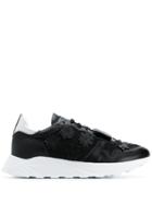 Blumarine Floral Appliqué Sneakers - Black