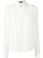 Talie Nk Silk Shirt, Women's, Size: 40, White, Silk