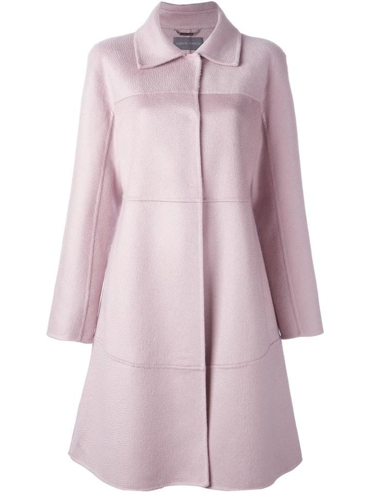 Alberta Ferretti Panelled Coat, Women's, Size: 42, Pink/purple, Cashmere