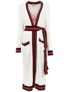 Andrea Bogosian Long Knitted Coat - White