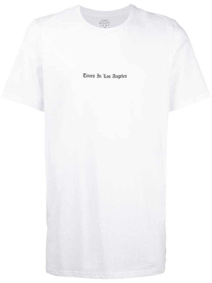 Stampd 'los Angeles' Print T-shirt, Men's, Size: Medium, White, Cotton