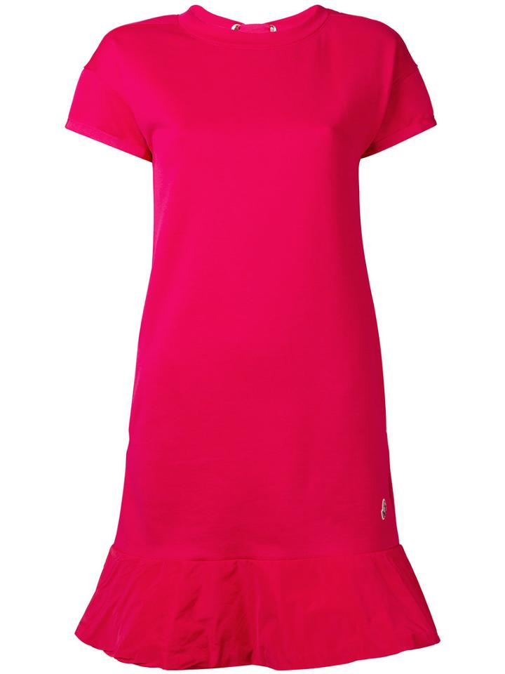 Moncler Flared Hem T-shirt Dress, Women's, Size: Xs, Pink/purple, Cotton/polyester