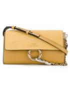 Chloé 'faye' Wallet Cross-body Bag, Women's, Yellow/orange, Leather/suede