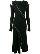 Alexander Mcqueen Punk-inspired Cut-out Dress - Black