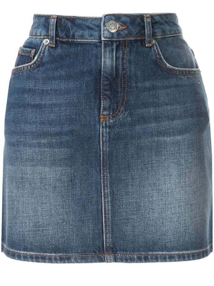 Ganni Camfield Denim Skirt - Blue