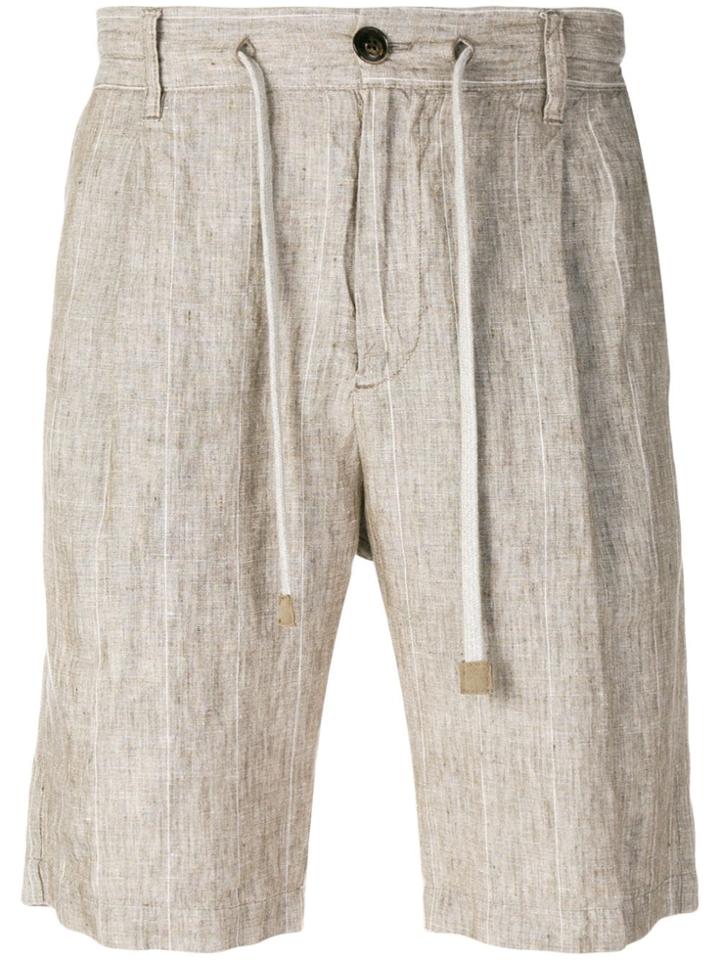 Eleventy Drawstring Detail Shorts - Neutrals