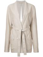 Nehera - Joma Jacket - Women - Silk/linen/flax/spandex/elastane/wool - M, Nude/neutrals, Silk/linen/flax/spandex/elastane/wool