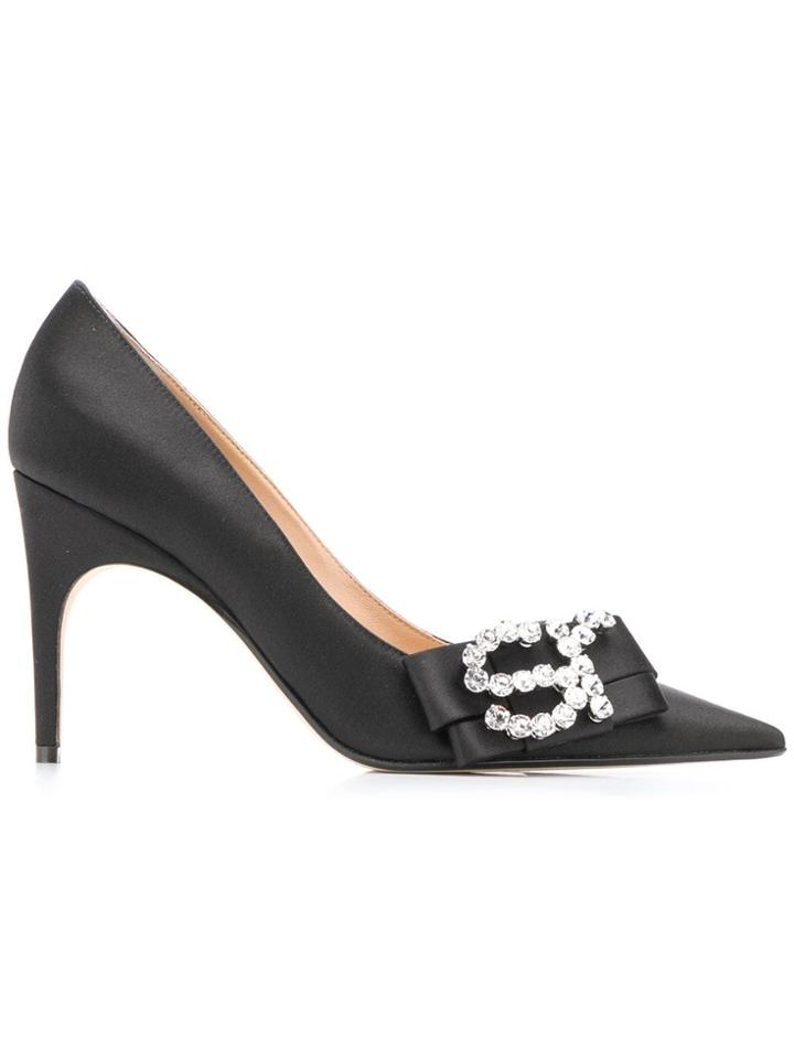 Sergio Rossi Embellished Bow Pumps - Black