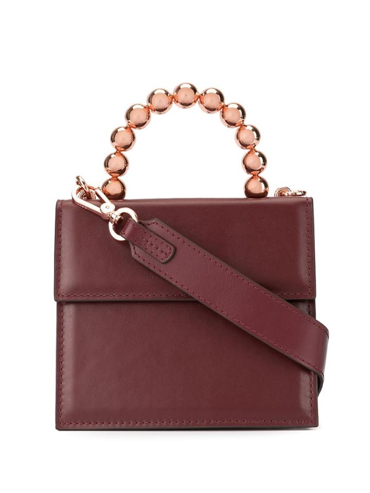 0711 Ball Handle Bea Crossbody Bag - Red