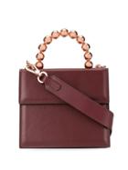 0711 Ball Handle Bea Crossbody Bag - Red