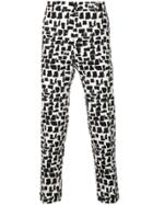 Dolce & Gabbana Abstract Graphic Print Trousers - Black