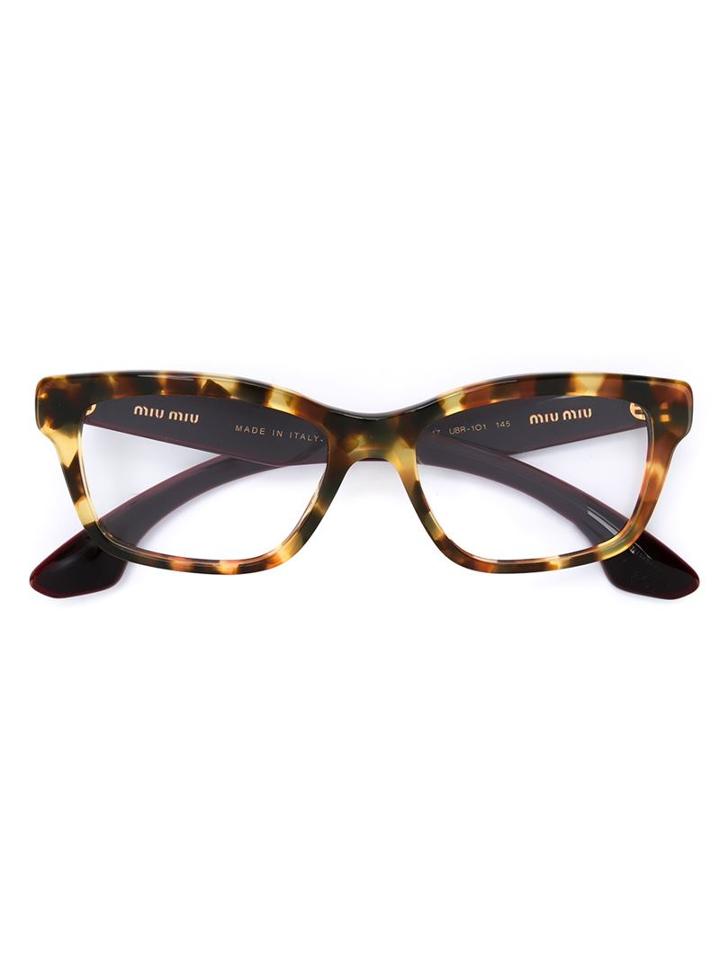 Miu Miu Embellished Arm Glasses