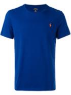 Polo Ralph Lauren Logo Embroidered T-shirt, Men's, Size: Small, Blue, Cotton