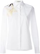 Valentino Floral Print Shirt, Women's, Size: 44, White, Cotton/silk