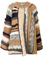 Stella Mccartney Oversized Mixed Yarn Jumper - Neutrals