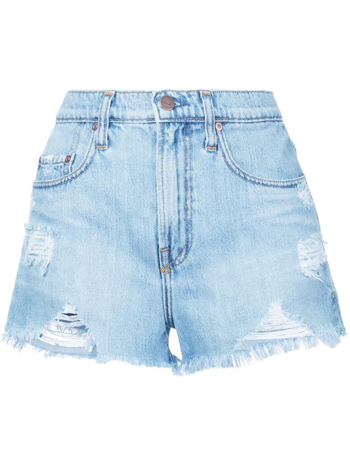 Nobody Denim High Boy Split Heavenly - Blue