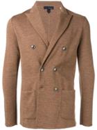Lardini Double Breasted Soft Jacket - Brown