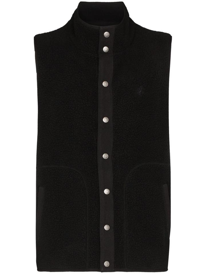 Gramicci Boa Fleece Gilet Jacket - Black