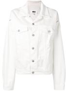 Mm6 Maison Margiela Slit Sleeve Denim Jacket - White
