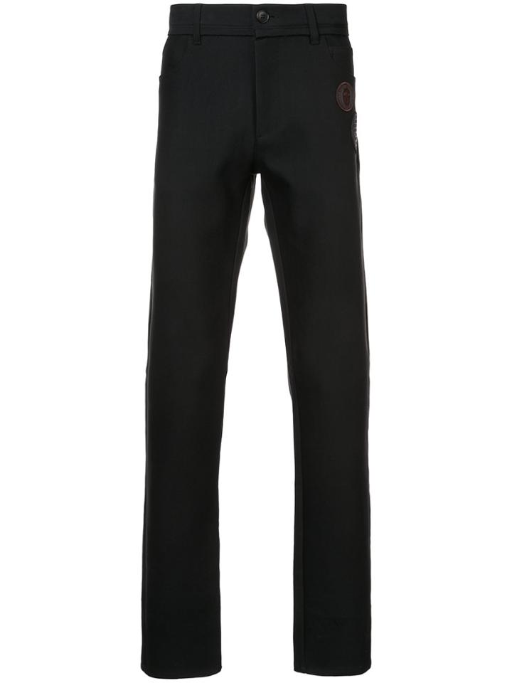Yang Li Patch Detail Skinny Trousers - Black