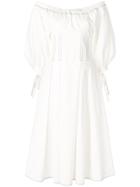 Rejina Pyo Structured Off-the-shoulder Dress - White