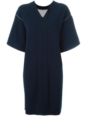 System V-neck Dress