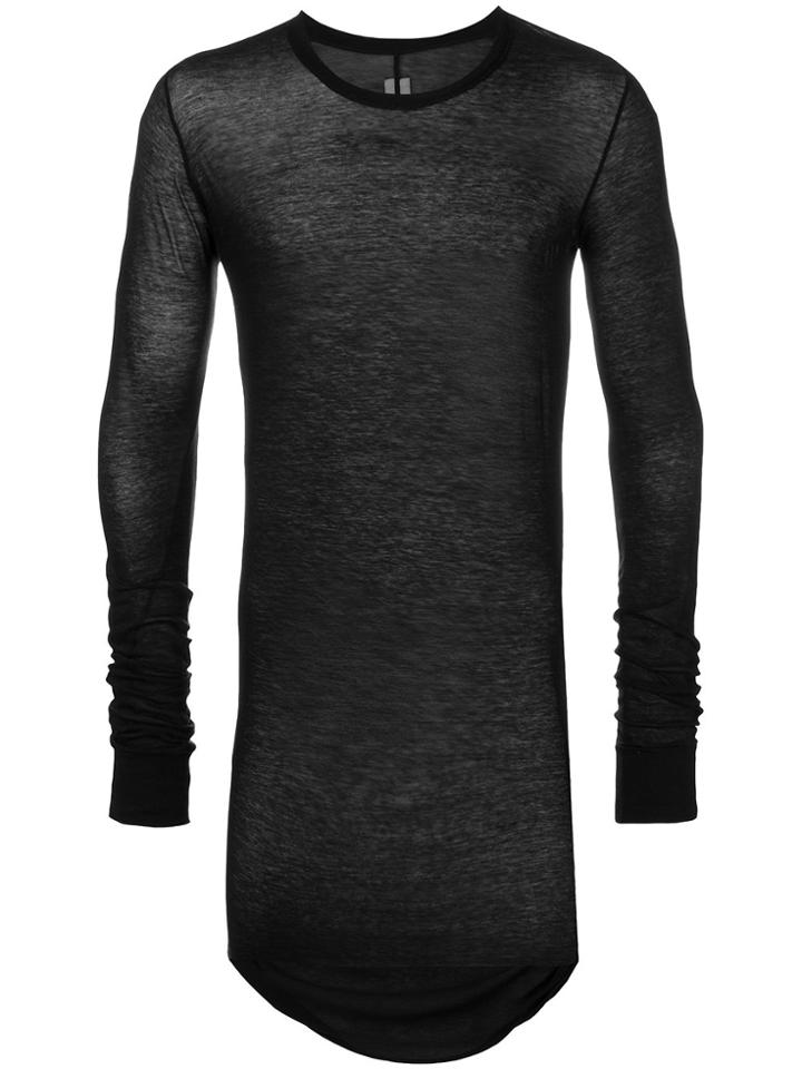 Rick Owens Long Sleeve T-shirt - Black