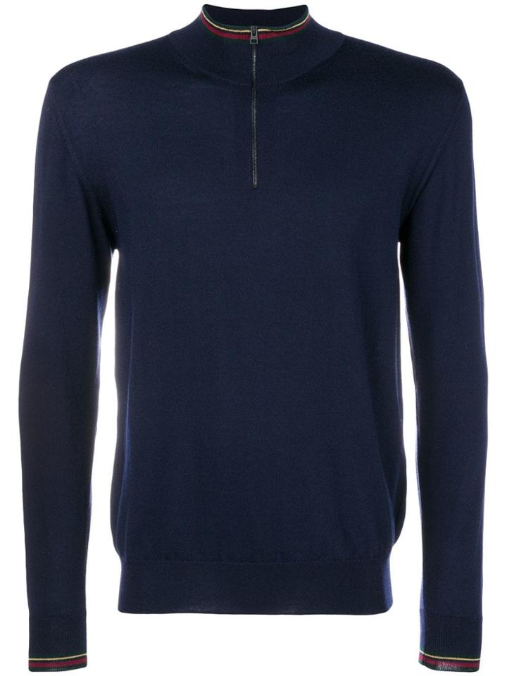 Etro Quarter-zip Sweater - Blue