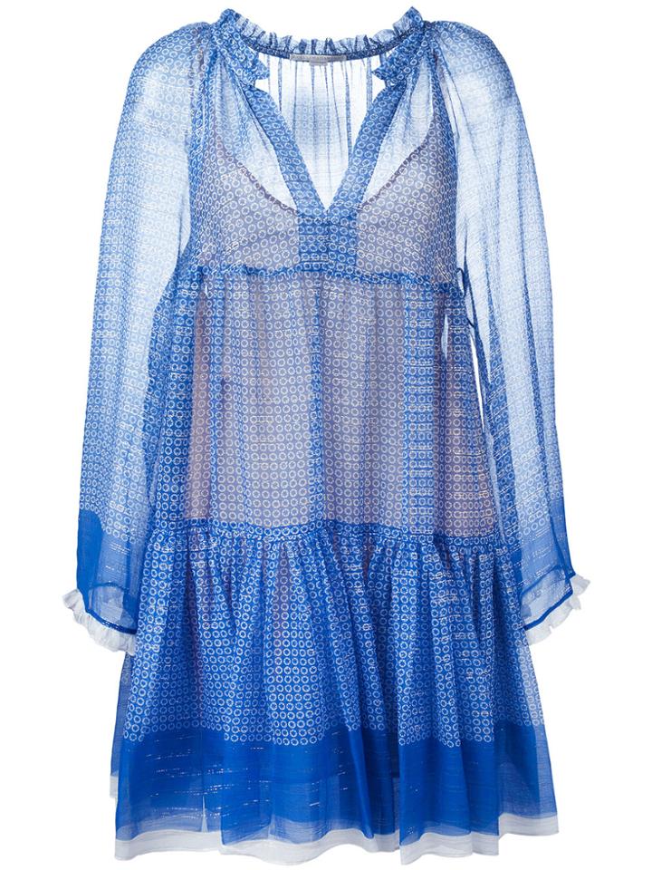 Stella Mccartney Circle Star Mini Dress - Blue