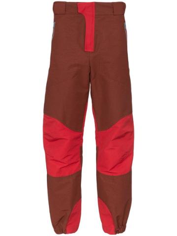 Boramy Viguier Hiking Wide Leg Cotton Trousers - Red