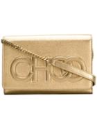 Jimmy Choo Gold Metallic Sonia Crossbody Bag