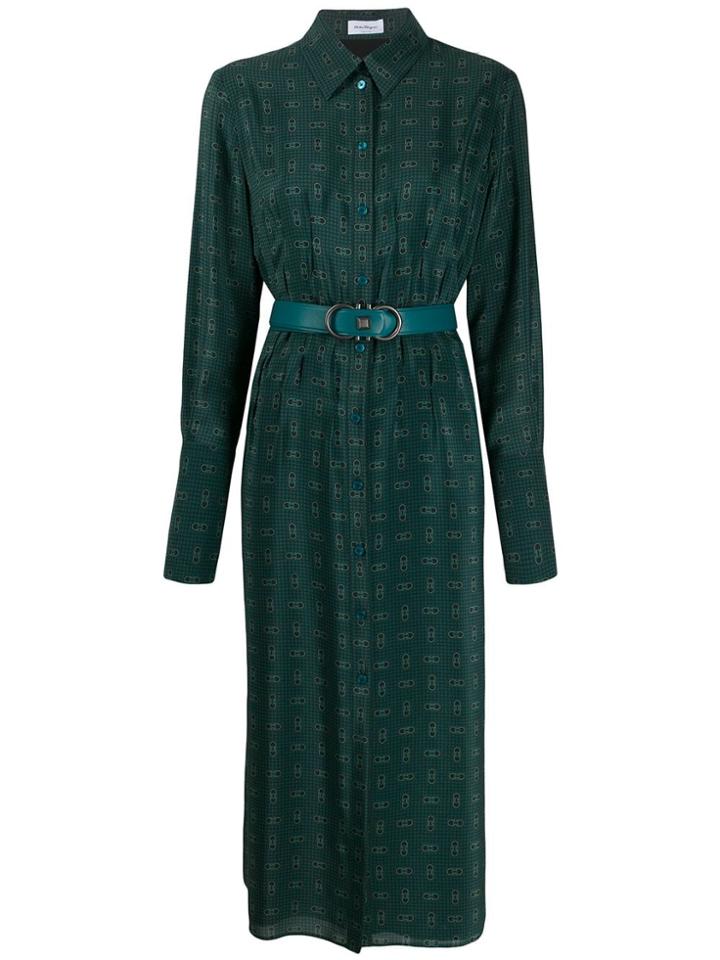 Salvatore Ferragamo 13g0490010722318peacock - Green