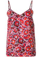 Gucci Floral Print Tank Top - Red