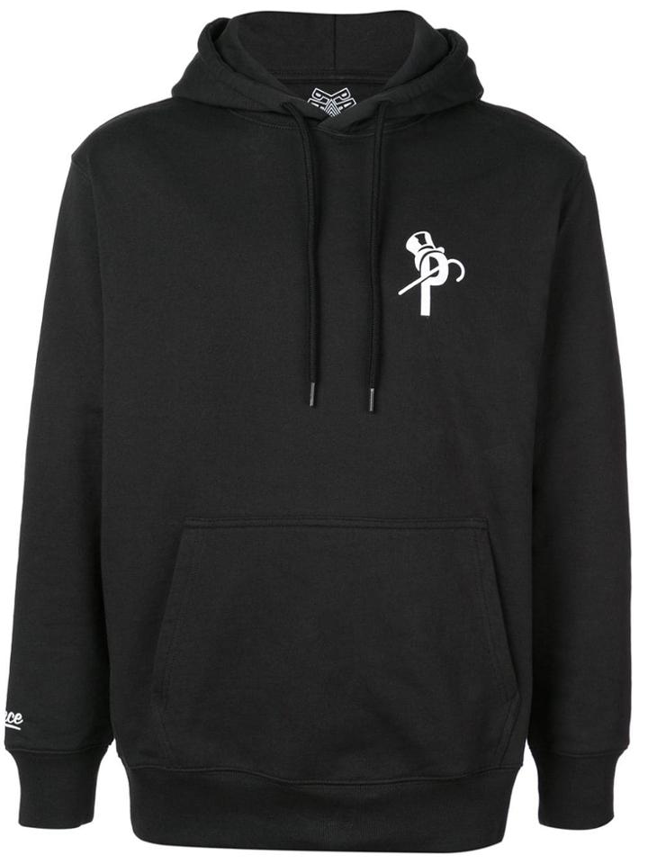 Palace Monogram Print Hoodie - Black