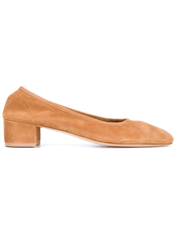 Maryam Nassir Zadeh Tan Roberta 40 Suede Pumps - Brown