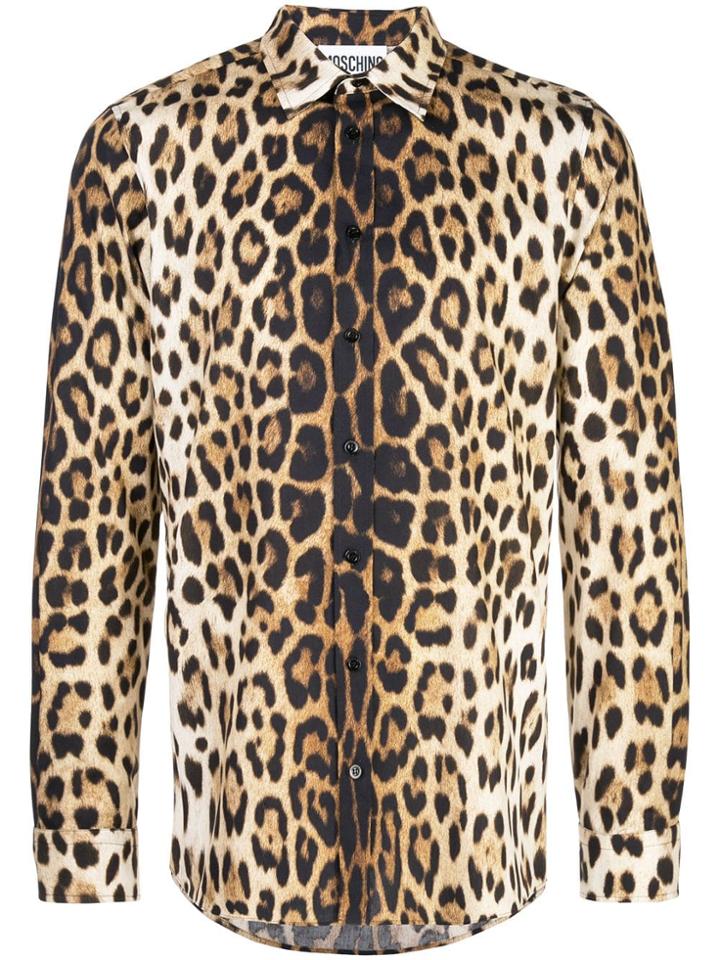 Moschino Leopard Print Shirt - Orange
