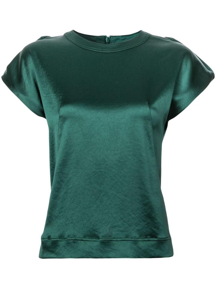 Cédric Charlier Short-sleeve Blouse - Green