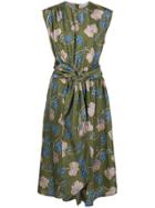 Christian Wijnants Floral Print Midi Dress - Green