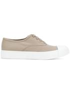 Prada Toe Cap Low Top Sneakers - Nude & Neutrals